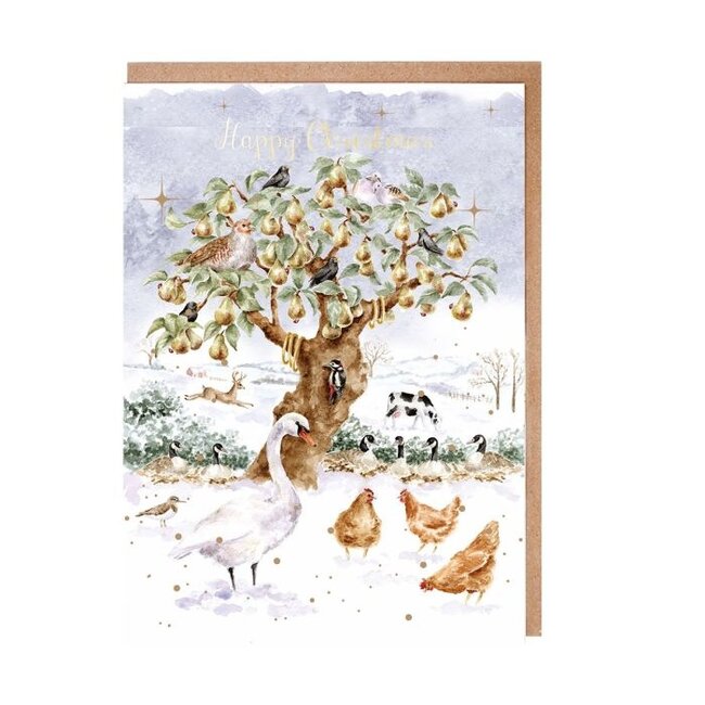 Wrendale 'THE TWELVE DAYS FOR CHRISTMAS' Animal Christmas Card Pack