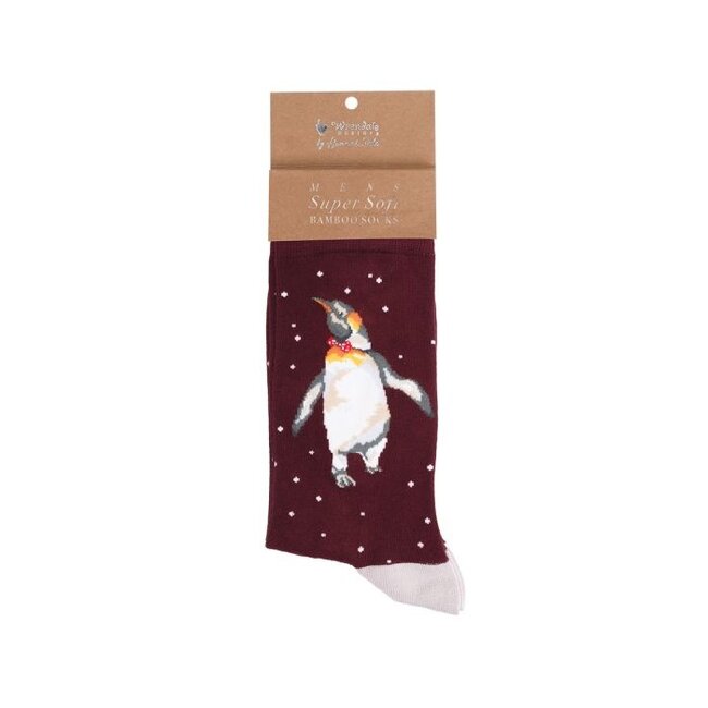 Wrendale 'CHRISTMAS KING' Penguin Men's Socks