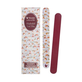 Wrendale 'SEASON'S TWEETINGS' Robin Christmas Nail File