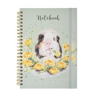 Wrendale Large A4 Journal-DANDY DAY' Guinea Pig