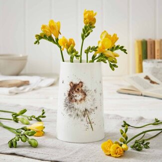WRENDALE 'DANDELION' Mouse Small Vase - 5.75"