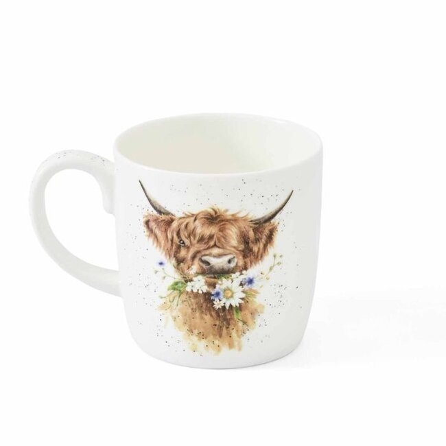 Wrendale 'THANK YOU' Highland Cow Large Mug - 14oz