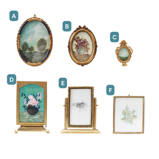 Pewter and Glass Photo Frames (more designs)