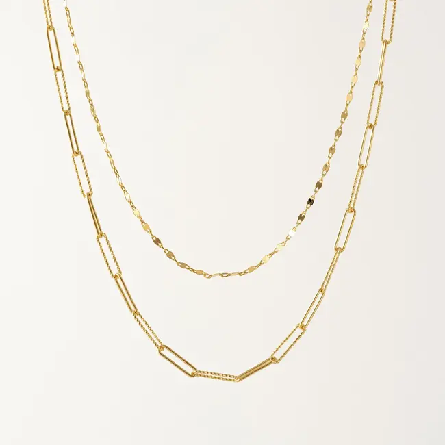 Lover’s Tempo Arlo Paperclip Layered Necklace