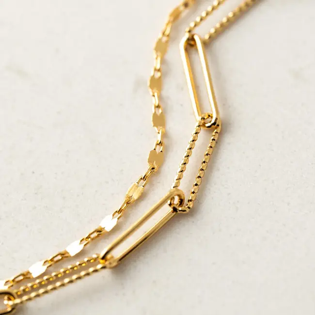 Lover’s Tempo Arlo Paperclip Layered Necklace