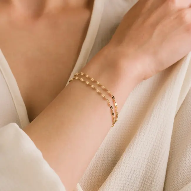 Lover’s Tempo Ray Layered Bracelet - Waterproof Gold