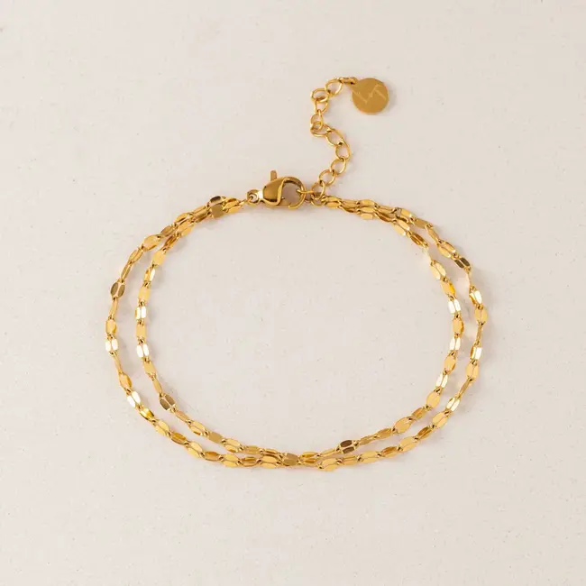 Lover’s Tempo Ray Layered Bracelet - Waterproof Gold