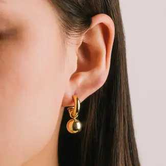 Lover’s Tempo Solstice Drop Hoops - Gold - Waterproof