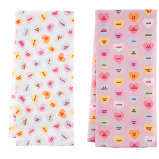 Candy Heart Tea Towel (more colours)