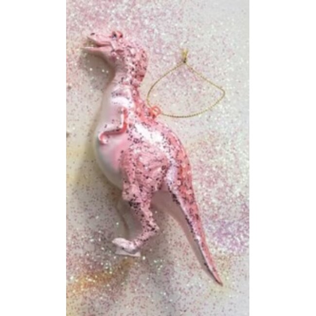 Resin Dino Ornament with Sequins & Glitter (more colours)