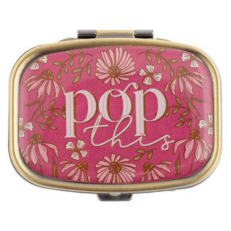 Small Metal Pill Case Pop This