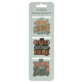 Set of 3 - Magnetic Bookmarks - Quotes
