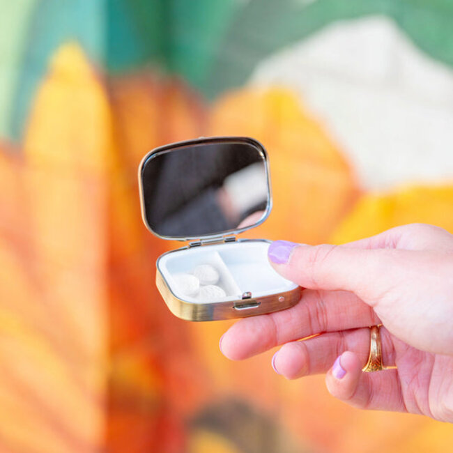 Small Metal Pill Case Highly Medicated