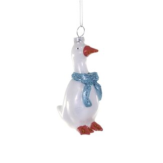 Country Goose Ornament