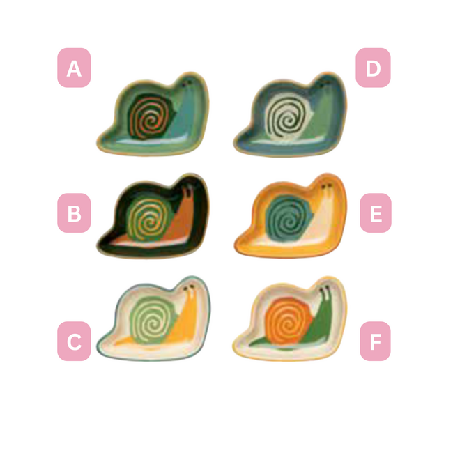 Gnome Grown Snail Pinch Bowls