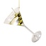 Martini Glass with Gold Olives Ornament