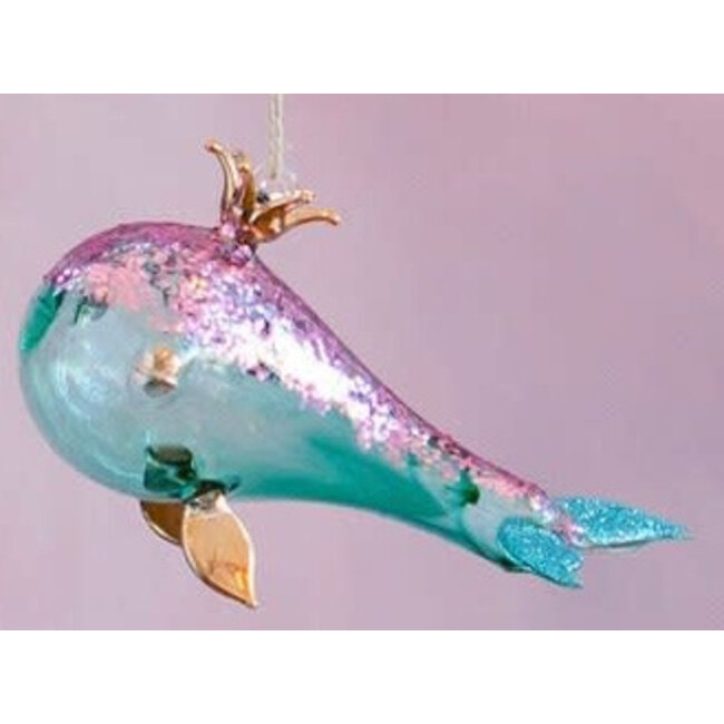 Glitterville Whale Ornaments (more colours)