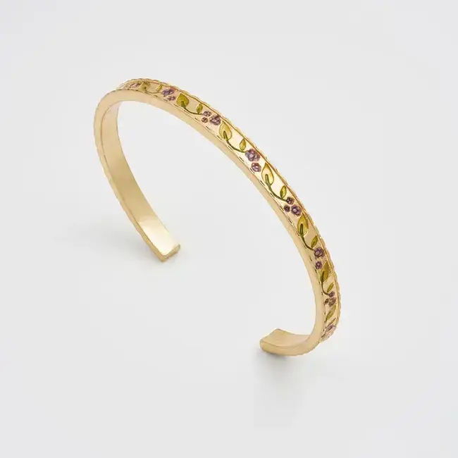 Fable England Blackberry Bramble Gold Bangle
