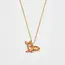 Fable England Resting Fawn Gold Chain Necklace