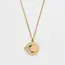 Fable England Nightshade Moon Round Gold Locket Chain Necklace