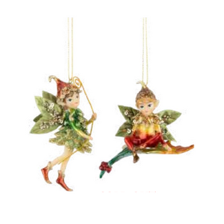 Painted Resin Fairies Ornaments