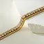 Hackney Nine Nandama Gold Triple Layered Cubic Zirconia Tennis Bracelet