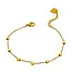 Hackney Nine Effie Square Bead Bracelet - Gold