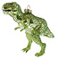 Green Tyrannosaurus Rex Dinosaur Mercury Glass Ornament