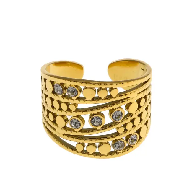 Hackney Nine Buena Multi Banded Adjustable Ring