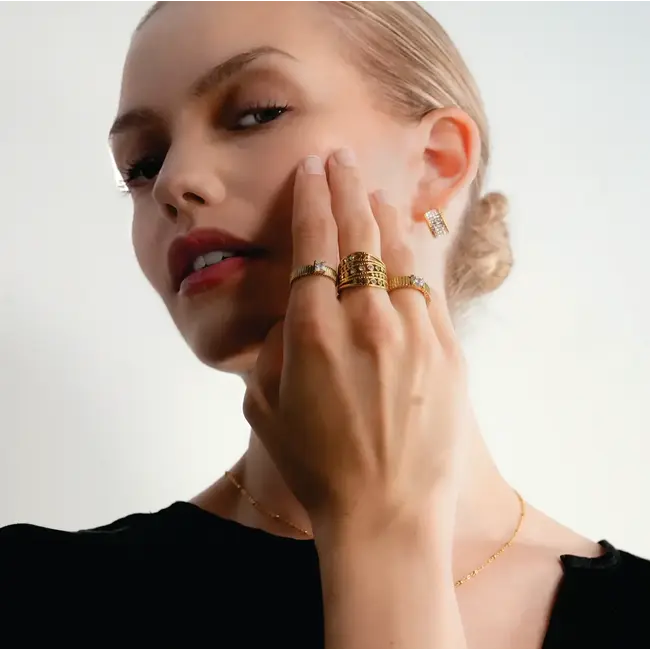 Hackney Nine Buena Multi Banded Adjustable Ring