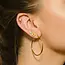 Hackney Nine Bianca Gold Classic Hoop Earrings - 4cm