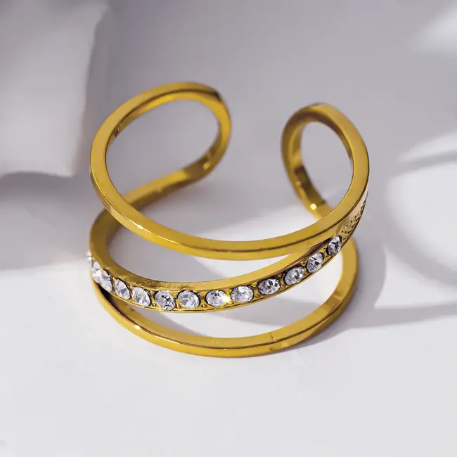 Hackney Nine Urduja Multi Stacked Adjustable Ring