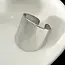 Hackney Nine Gokou Adjustable Wide Band Silver Ring