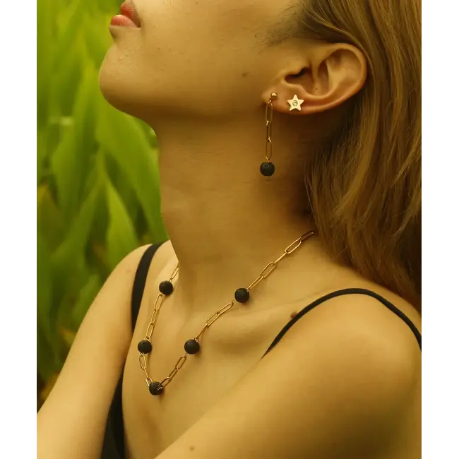 Hackney Nine Layla Star Stud Earrings - Gold