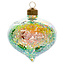 Iridescent Crackle Drop Glass Ornament