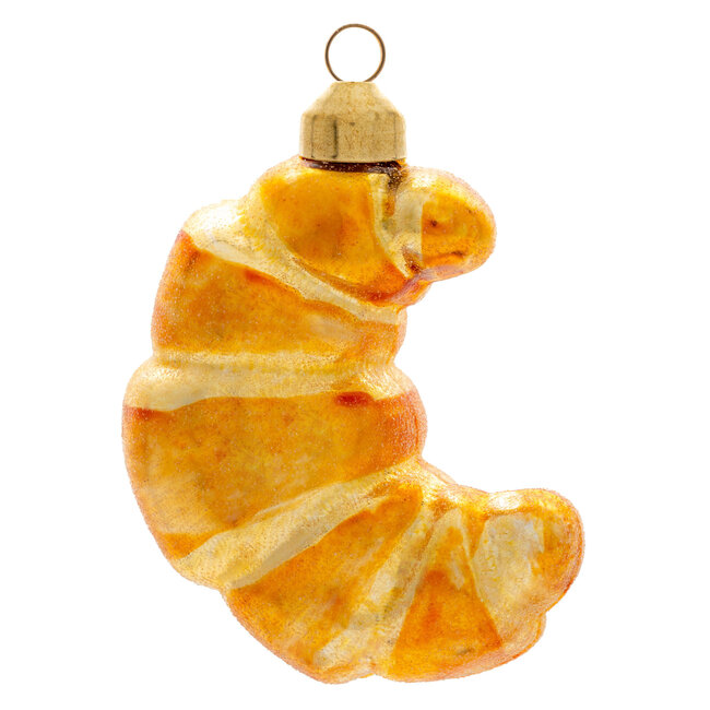 Croissant Glass Ornament