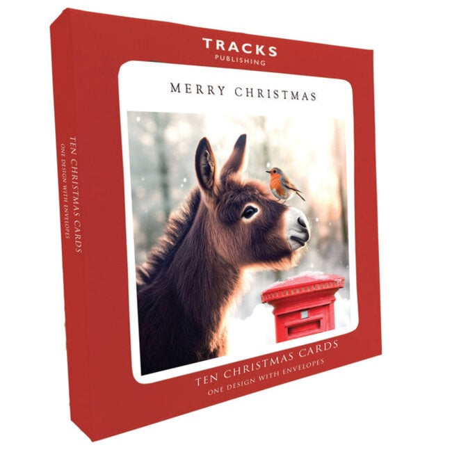 Christmas Cards - Donkey and Robin Friends