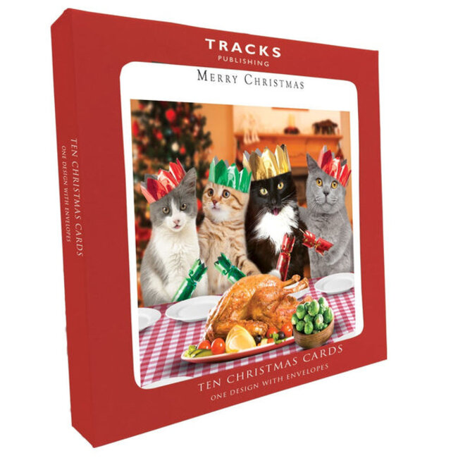 Cards - Merry Christmas Cat Feast
