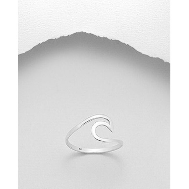 Sterling Silver Wave Ring