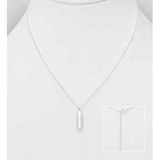 Sterling Sterling Silver Drop Necklace 16"-17 1/2"