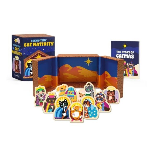Teeny-Tiny Cat Nativity