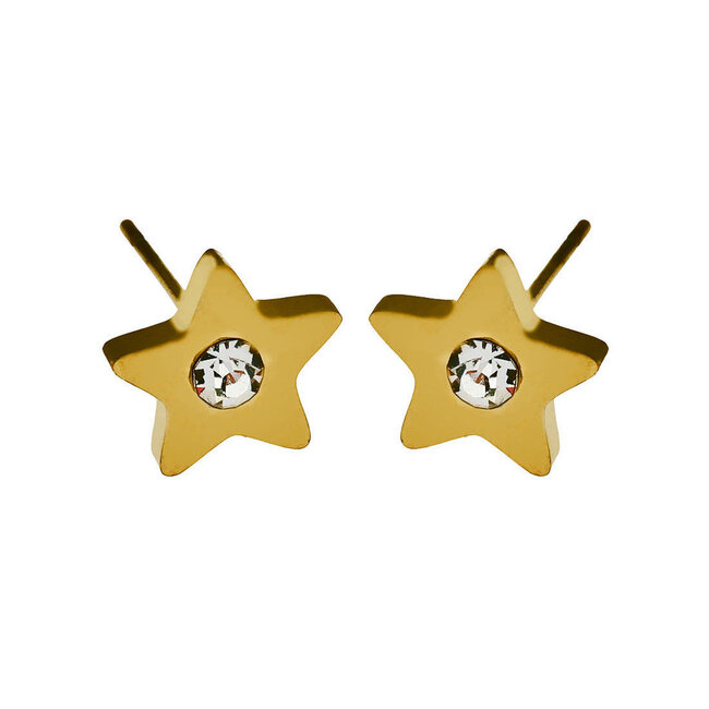 Hackney Nine Layla Star Stud Earrings - Gold