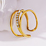 Hackney Nine Urduja Multi Stacked Adjustable Ring