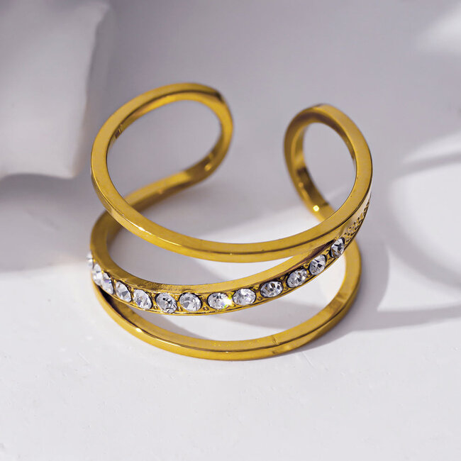 Hackney Nine Urduja Multi Stacked Adjustable Ring