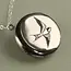 Silk Purse, Sow's Ear Swallow Bird Round Silver Locket