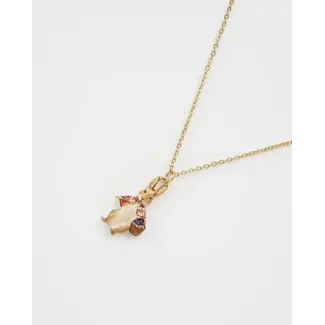 Fable England Peter Rabbit Cotton-Tail Toggle Necklace