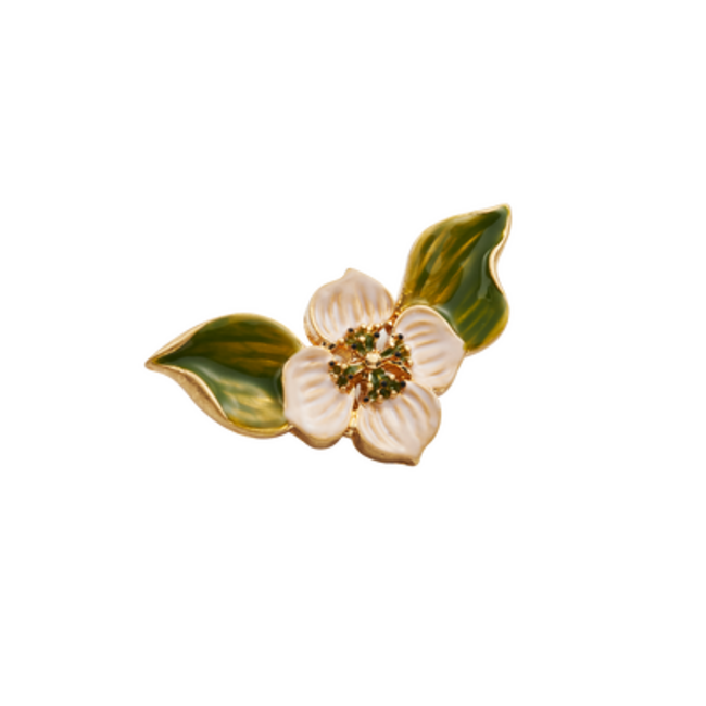 Fable England Poppy Anemone Enamel Brooch