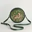 Fable England Chloe Fawn Embroidered Circle Bag Green