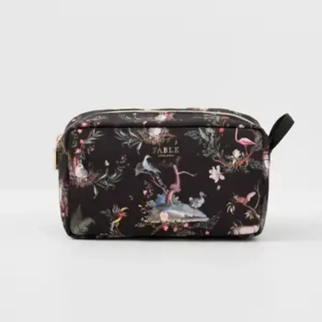 Fable England Wonderland Black Travel Pouch