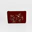 Fable England Robin Love Embroidered Red Medium Pouch